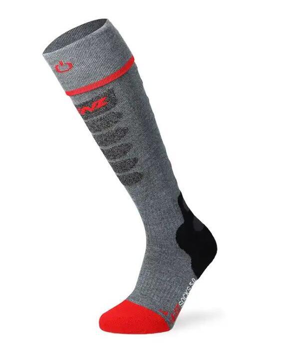 Lenz Heat Sock 5.1 Slim Fit - Grey/Red