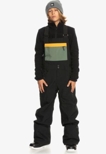 Quiksilver Mash Up Kids Bib Pant - True Black