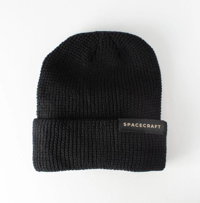 SpaceCraft Merino Wool Index Beanie - Black