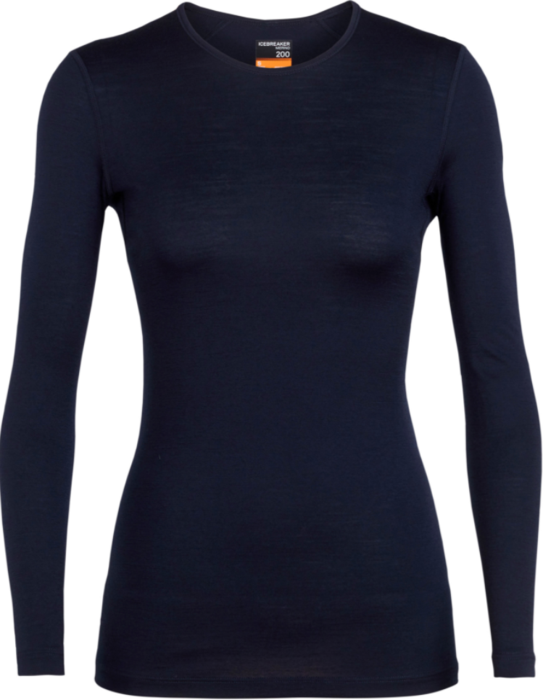 Icebreaker Oasis 200 Wmns LS Crewe - Midnight Navy