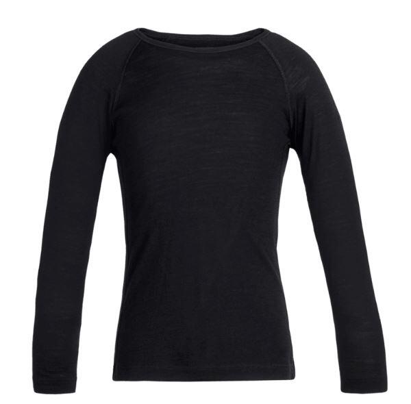 Icebreaker Oasis 200 Kids L/S Crewe - Black