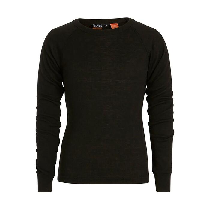 XTM Heat Flex Kids Polypro Top - Black