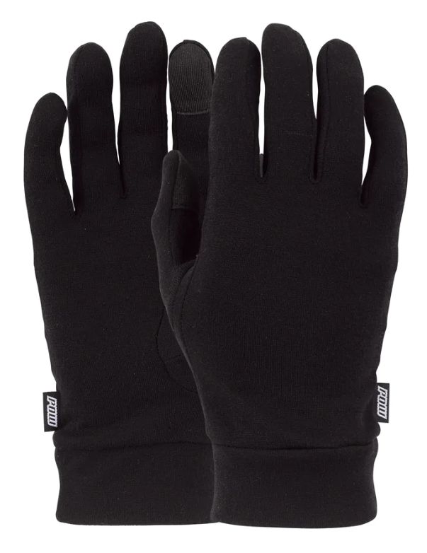 Pow Merino Kids Glove Liner - Black