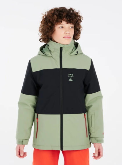 Protest Decks Kids Jacket - Marl Green