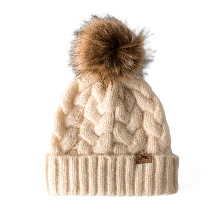 SpaceCraft Redwood Pom Beanie  - Ivory