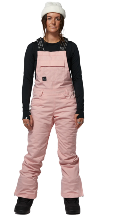 Rojo Snow Day Bib Pant - English Rose Pinstripe