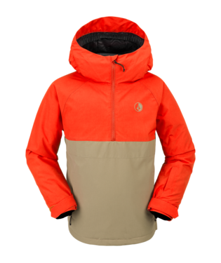 Volcom Sluff Ins Kids Pullover Jacket - Orange Shock
