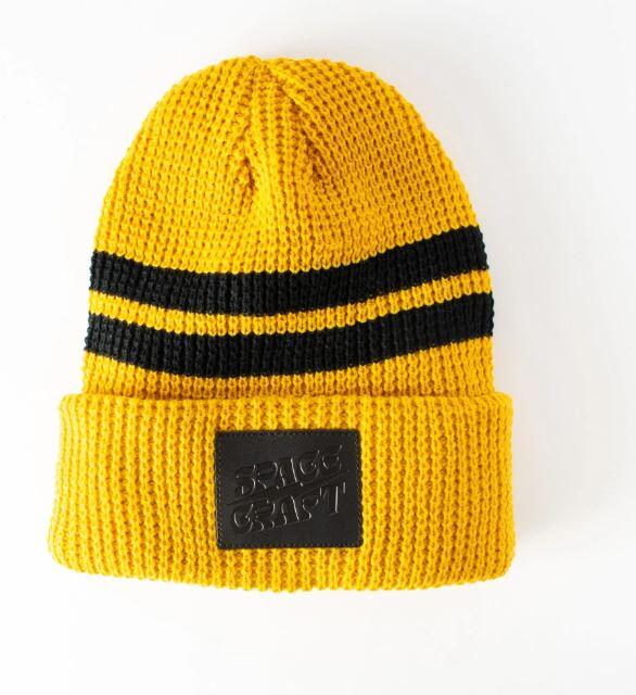 SpaceCraft Striped Index Beanie - Mustard