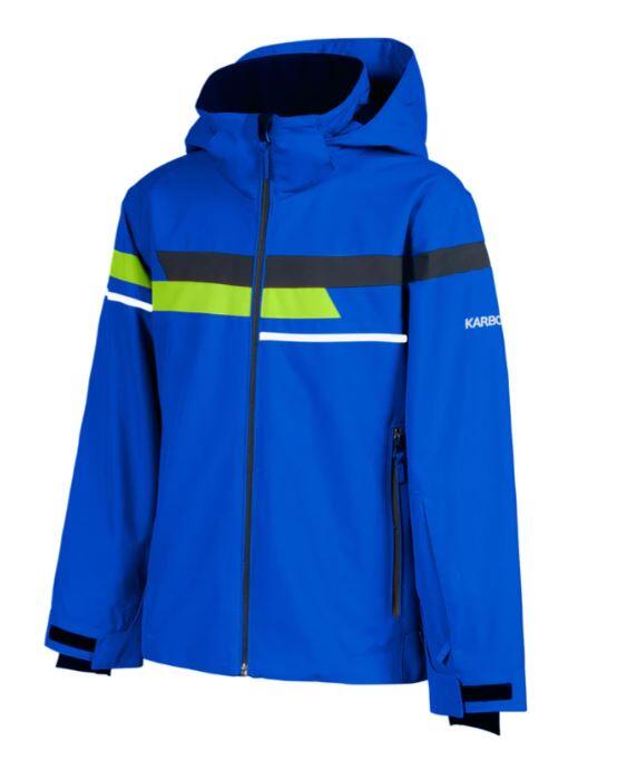 Karbon Theorem Kids Jacket - Macaw Blue/Black/Lime/Arctic White