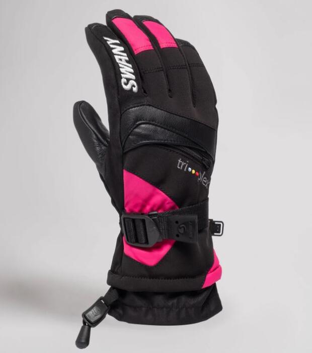 Swany X-Change Kids Glove - Black/Magenta