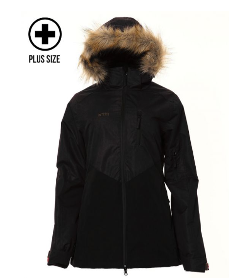XTM Ayla Plus Wmns Jacket - Black/Shiraz