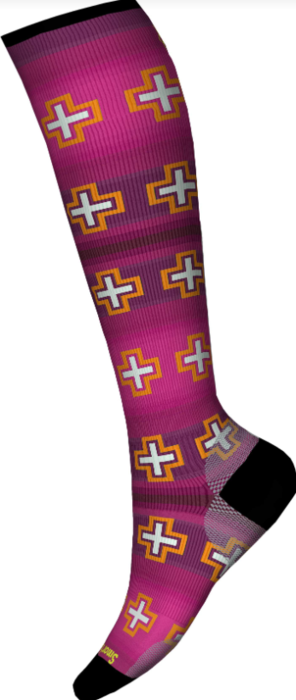 Smartwool Zero Cushion Print Wmns Ski Sock - Power Pink