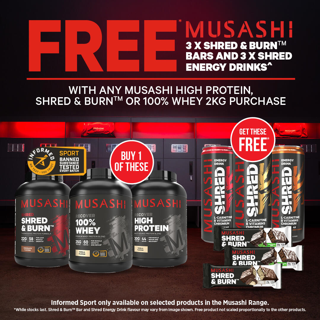 Musashi shred cans and bars 