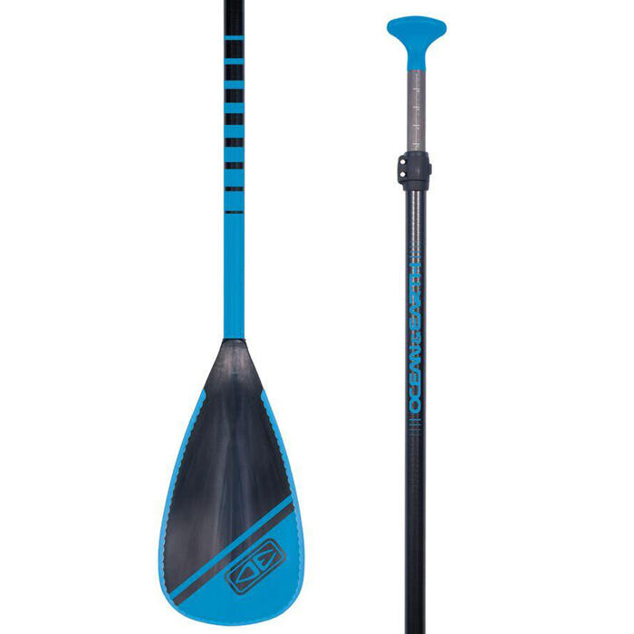 OCEAN & EARTH FIBREGLASS ADJUSTABLE RUBBER EDGE KIDS PADDLE