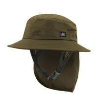 OCEAN & EARTH Indo Stiff Peak Surf Hat - Olive